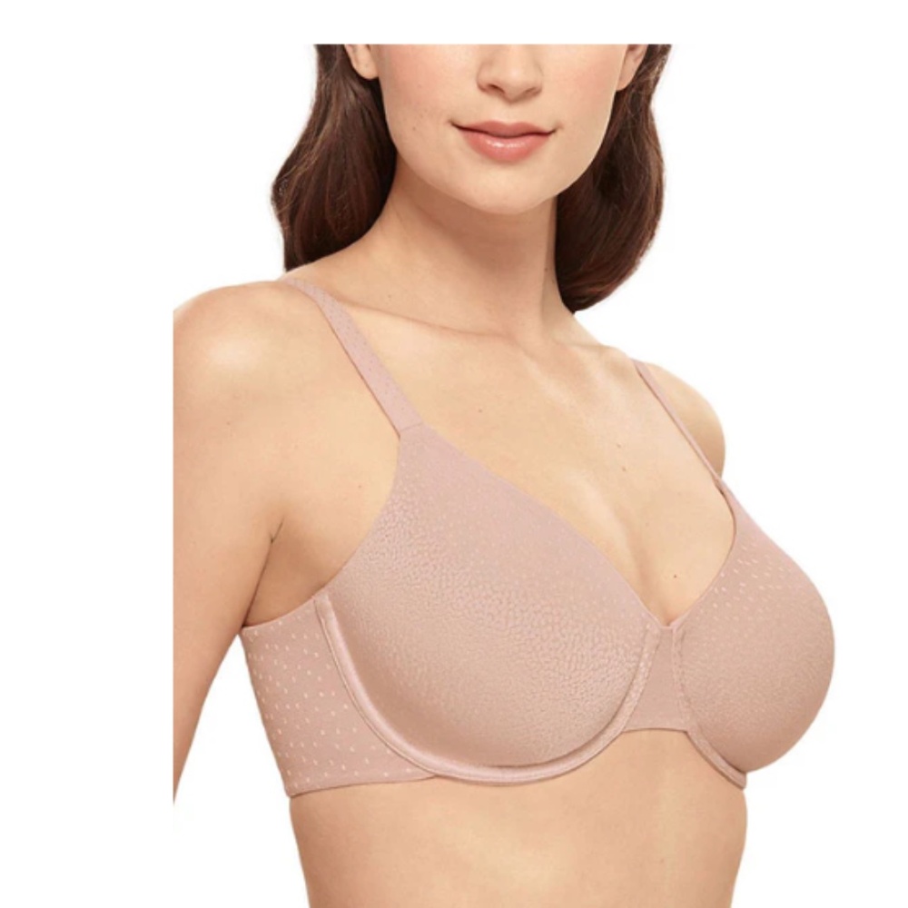 Wacoal Back Appeal Underwire Bra #855303 – Size 38D – Rose Dust